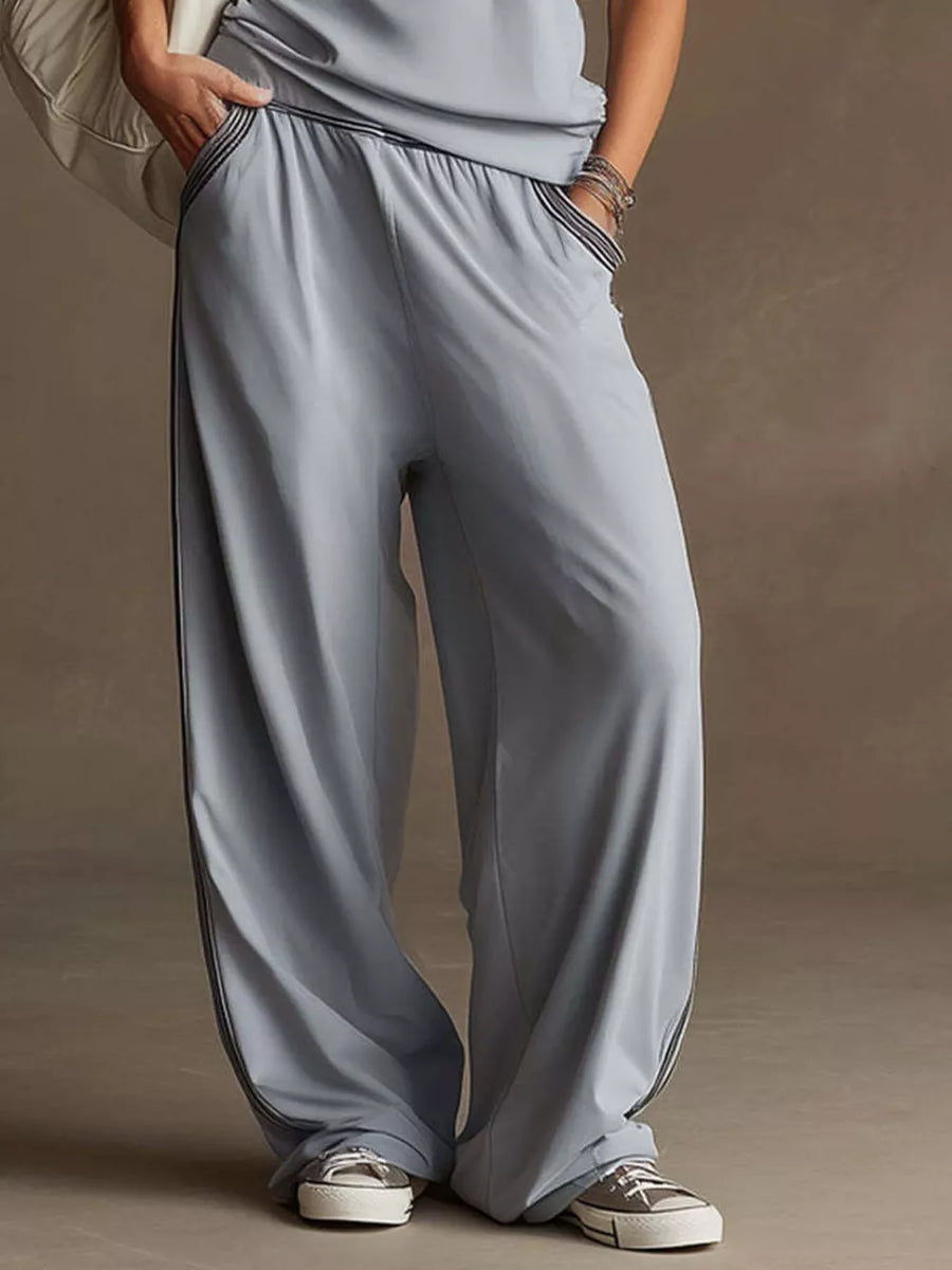 100% polyester Care instructions: Machine wash cold matching set in Dark Gray with relaxed silhouette