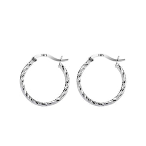 earrings featuring twisted in Silver with 925 sterling silver Care instructions: Avoid wearing during exercise, as sweat w