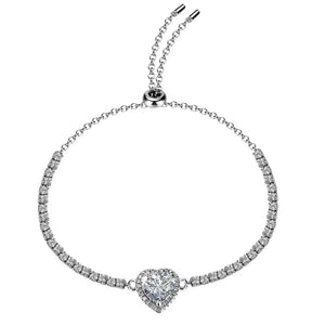 glam bracelet in clear with N/A