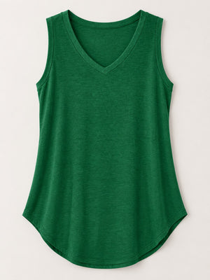 tank top in Gray with relaxed fit and hip-length