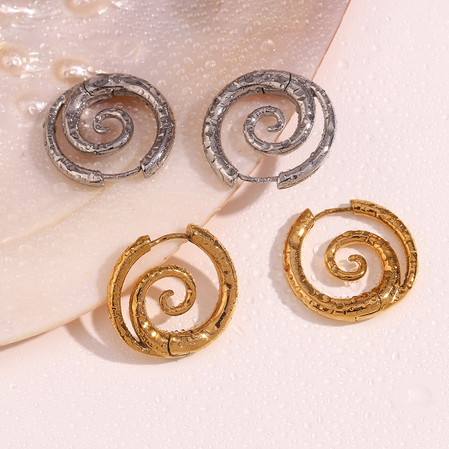 Gold earrings