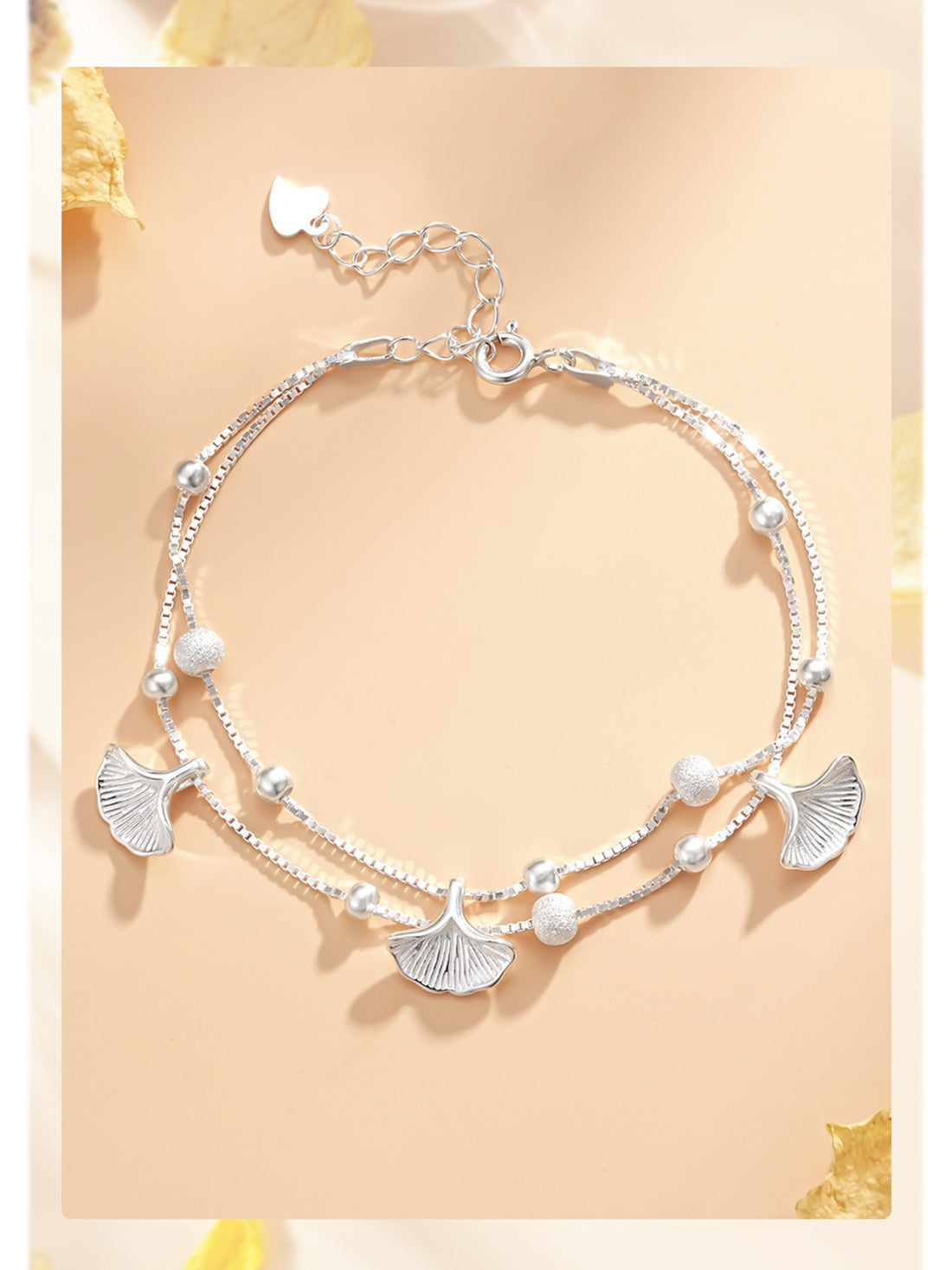 bracelet featuring botanical in Silver with 925 sterling silver Care instructions: Avoid wearing during exercise, as sweat w