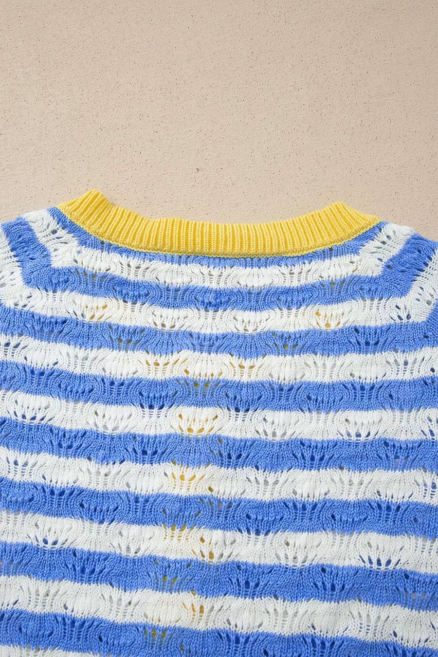 Button-down V-neck Knit Long-sleeve Top option 10