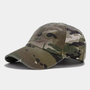 Camouflage Baseball Cap in slate gray with curved brim