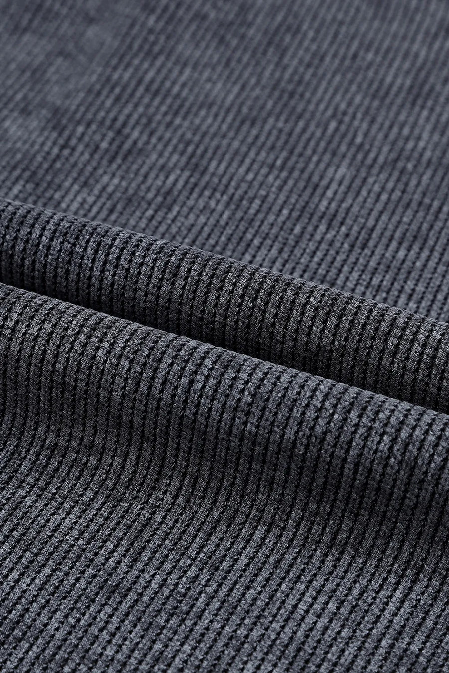 Black Textured Ribbed "Merry & Bright" Sweatshirt