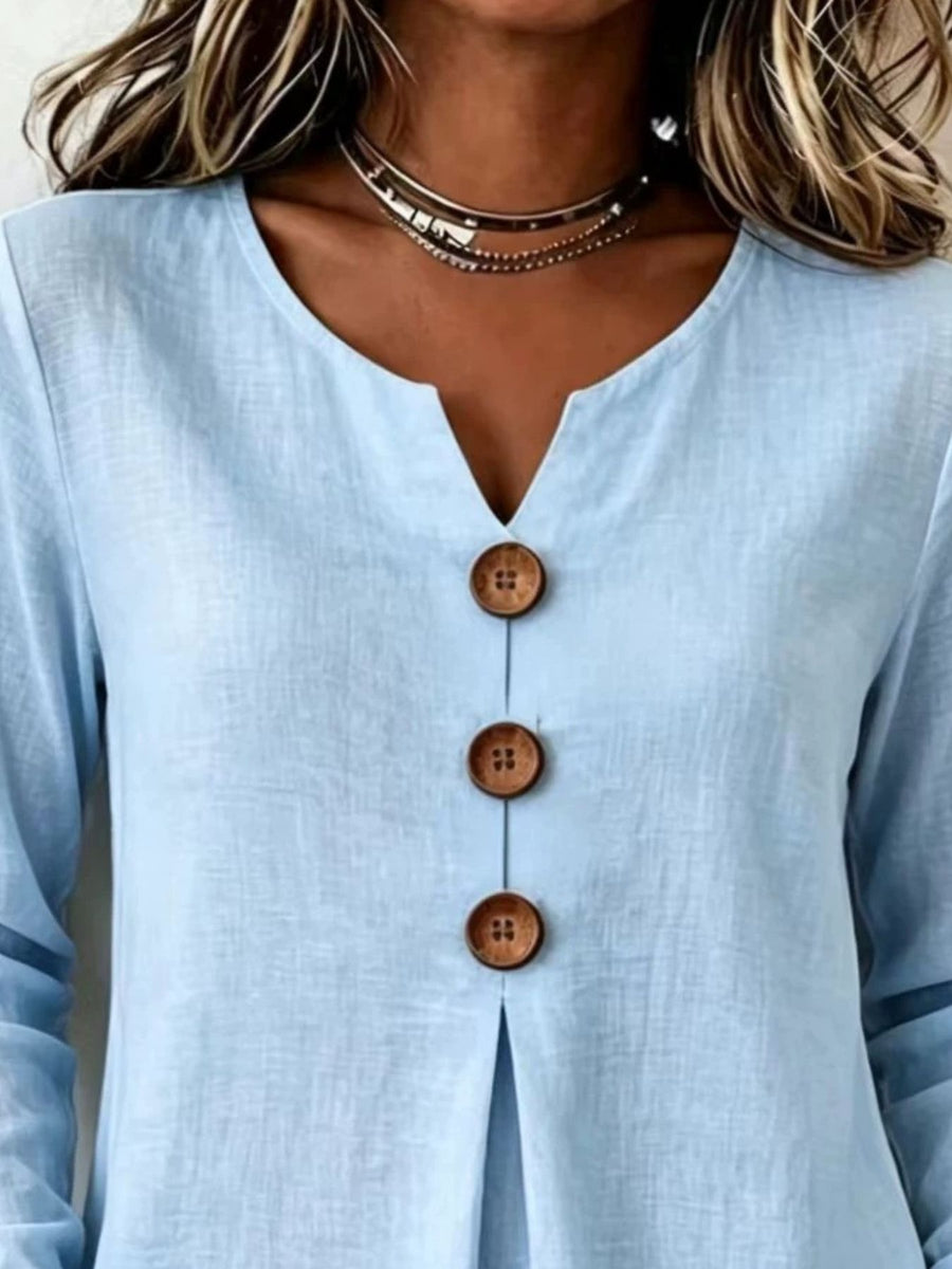 100% polyester Care instructions: Machine wash cold blouse in Red with relaxed silhouette