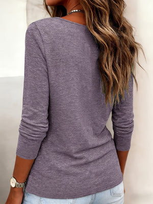 100% polyester Care instructions: Machine wash cold t-shirt in Lilac with relaxed silhouette