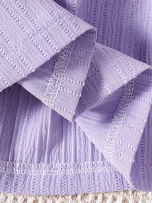 Children's Ruffled Bow Long Sleeve Dress option 4