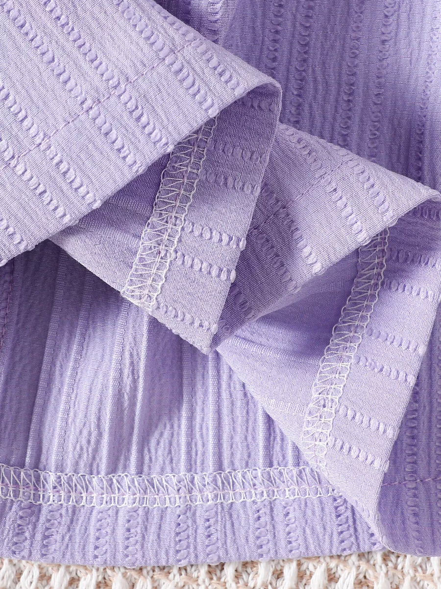 Children's Ruffled Bow Long Sleeve Dress option 4
