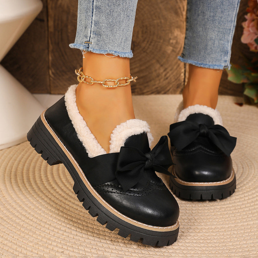 PU Leather,Fluff,Rubber Imported Size &amp loafers in brown with structured silhouette