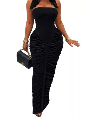 100% polyester Care instructions: Machine wash cold bodycon dress in Black with bodycon silhouette