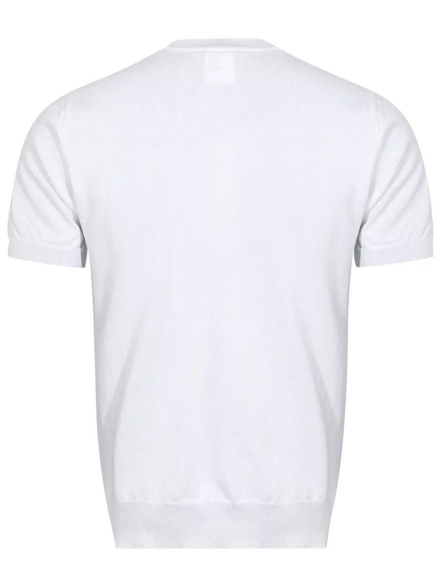 Dark Gray Men's Cable Knit Short Sleeve Top