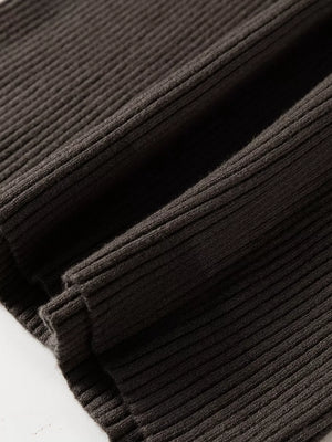 charcoal sweater vest with pullover and ribbed