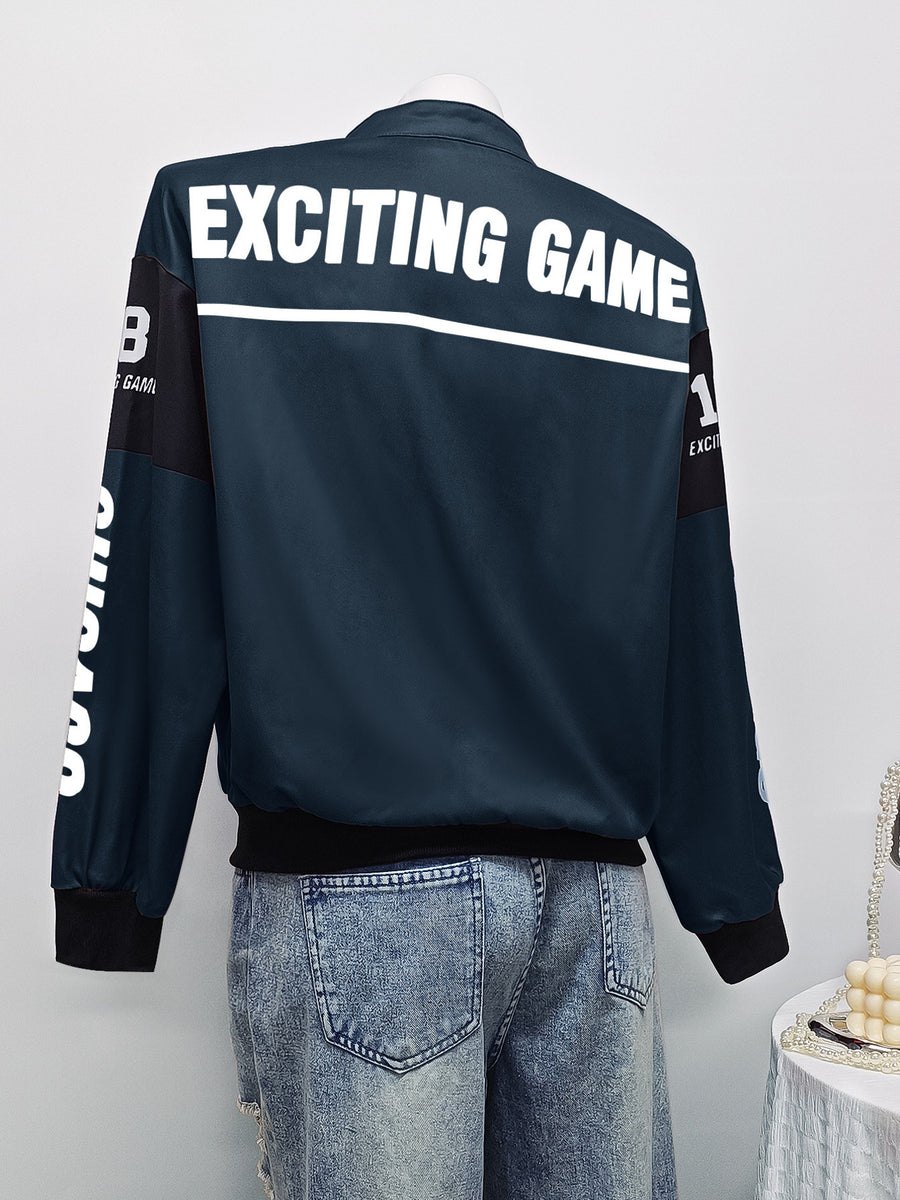 white bomber jacket