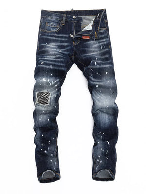 Men's Distressed Slim Fit Jeans