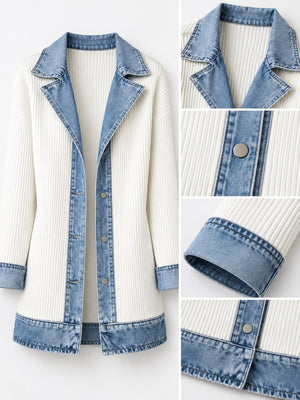 Polyester 100% Care instructions: Hand wash cold cardigan in Colorblock with relaxed silhouette