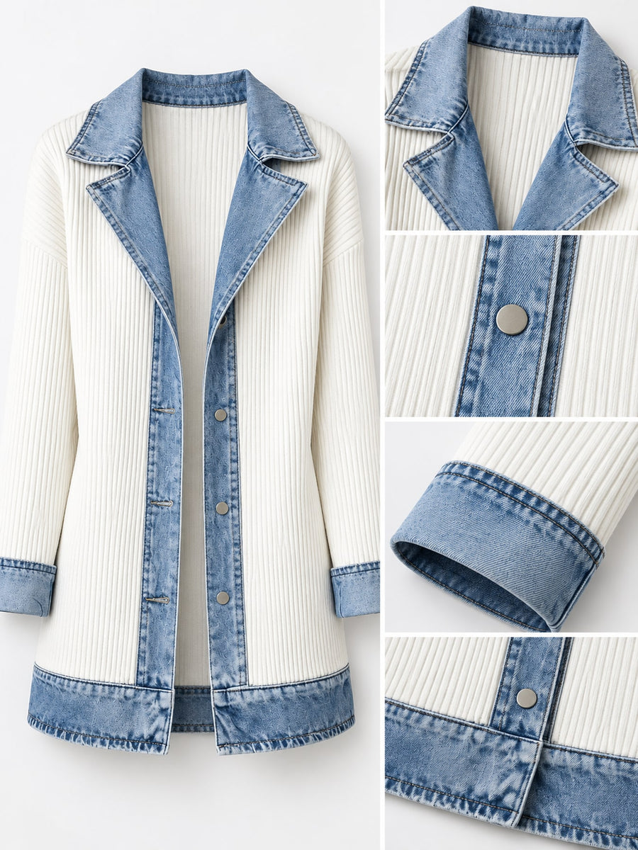 Polyester 100% Care instructions: Hand wash cold cardigan in Colorblock with relaxed silhouette