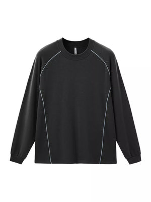 Matcha Green t-shirt with hip-length and pullover
