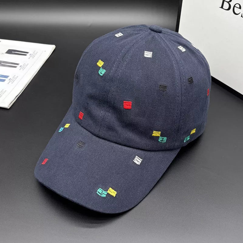 Navy Embroidered Baseball Cap