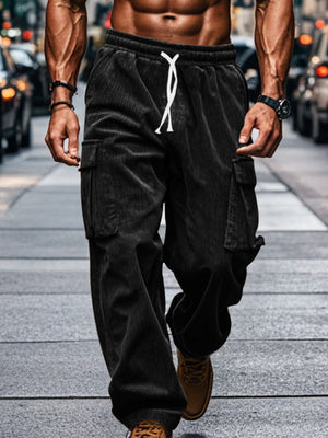 95%polyester,5%spandex Care instructions: Machine wash cold cargo pants in Light Gray with loose silhouette