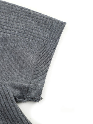 charcoal slim t-shirt with crew neck