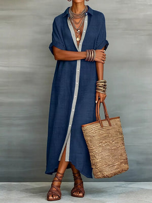 khaki shirt dress