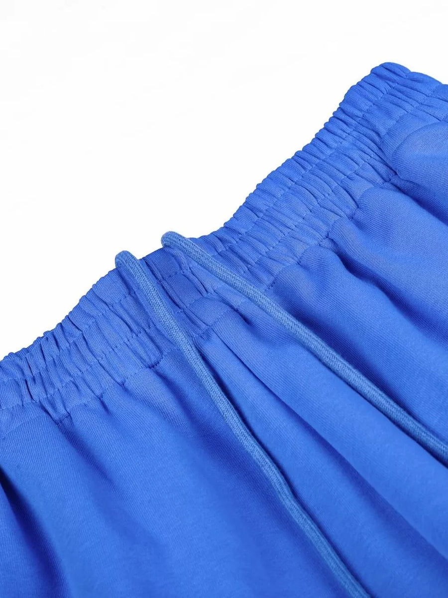 Men's Number 8 Wide Leg Capris in Blue