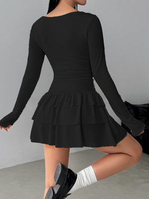 mini dress in Burgundy