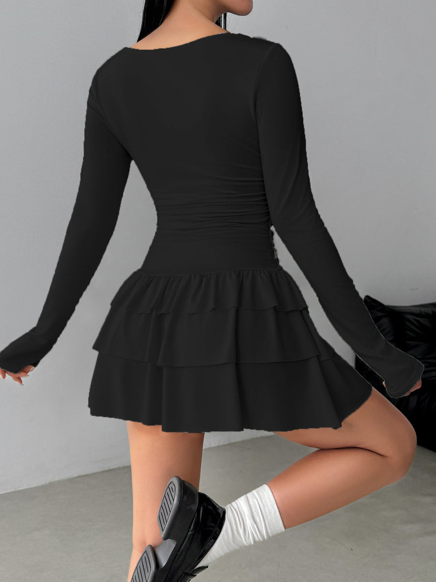mini dress in Burgundy