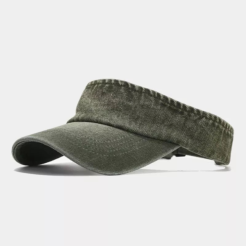Denim Imported Size &amp hat in Army Green with structured silhouette