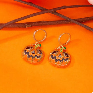 Orange earrings with 1.5 inches and latch back
