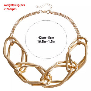 Gold with necklace with gold-plated 10