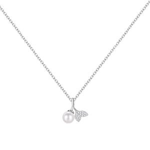 necklace in Silver with figurative and pendant