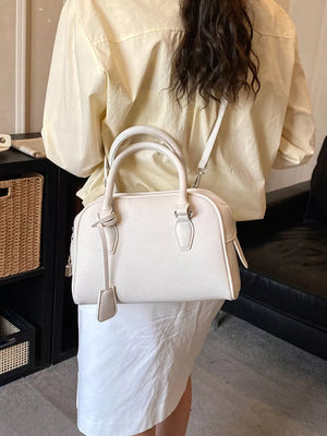 black with crossbody bag with top handles