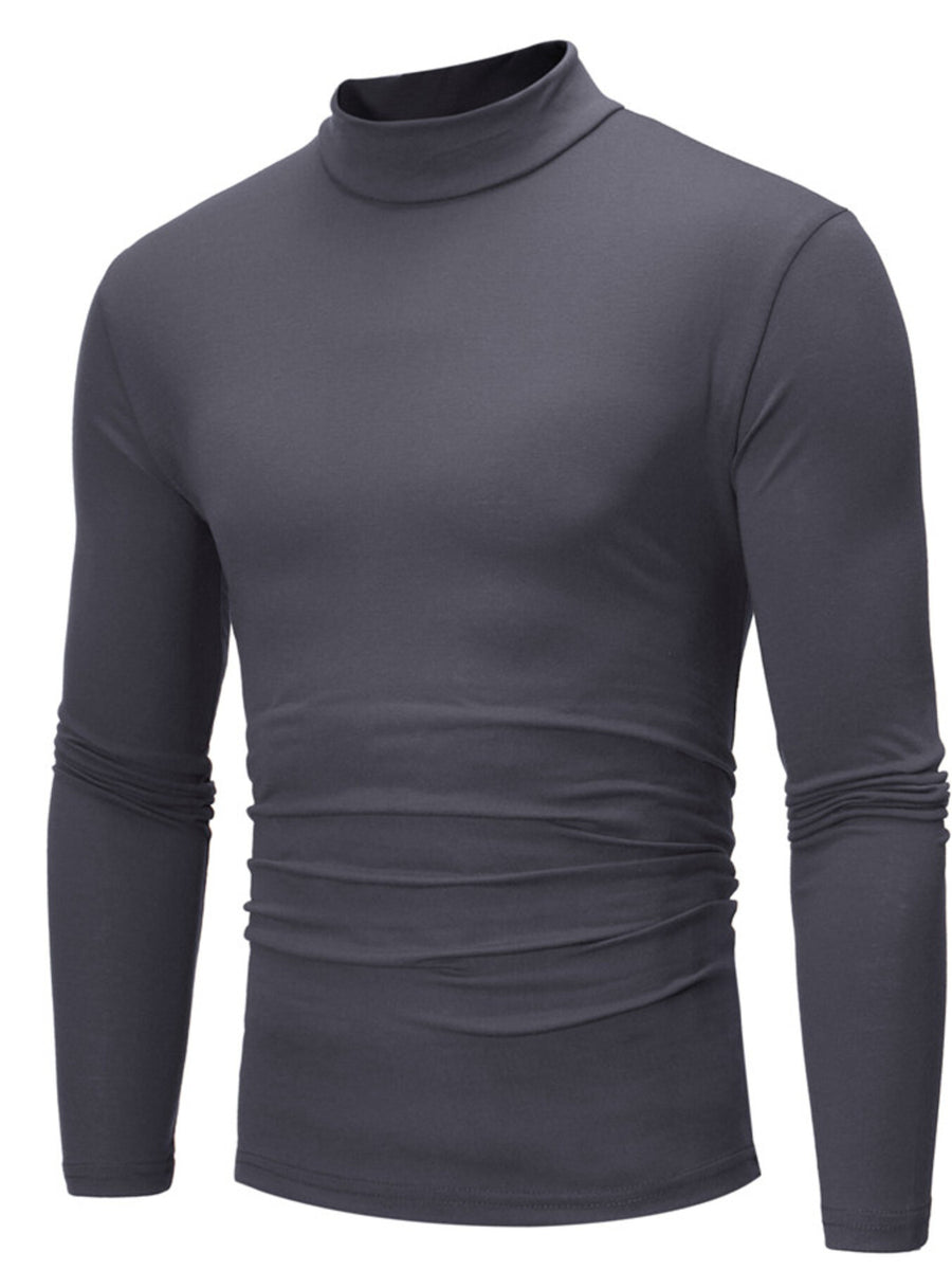 t-shirt in charcoal featuring stretch and slim fit