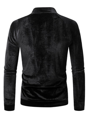 modern t-shirt in Dark Blue with turtleneck