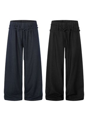 Blue wide-leg pants