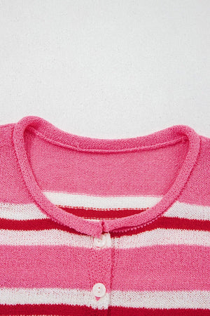 Striped Button-up Cardigan option 9