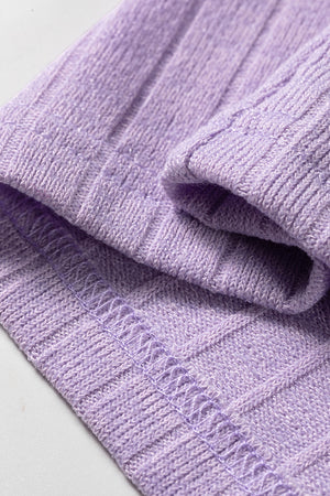 t-shirt in Pink Purple with basic style and hip-length