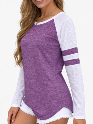 t-shirt featuring color-block in Light Gray with 100% polyester Care instructions: Machine wash cold texture