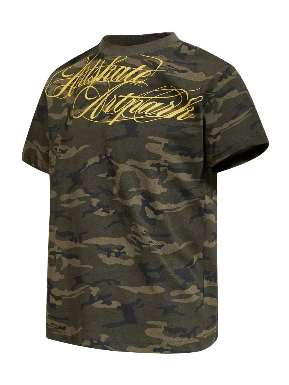 Green Camouflage Men's Camouflage Print Short Sleeve T-shirt