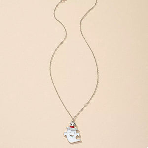 Silver necklace with princess and null