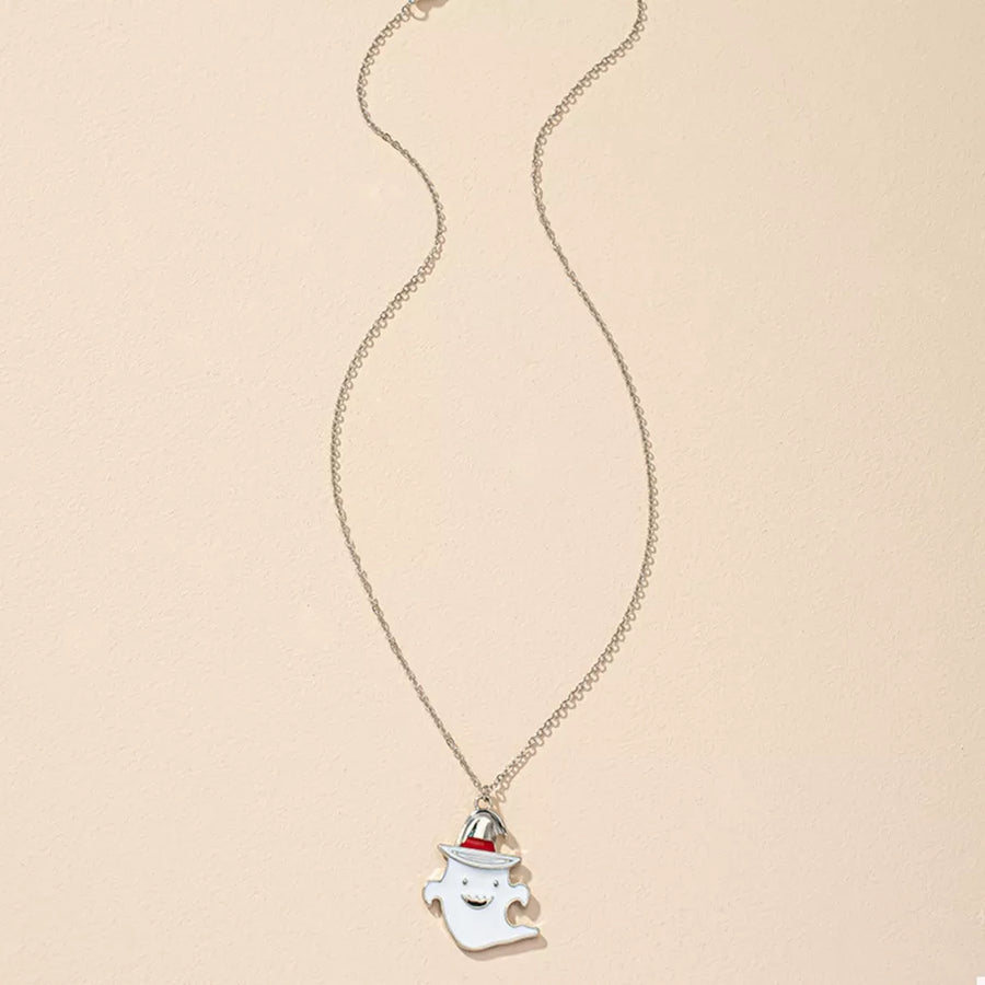 Silver necklace with princess and null