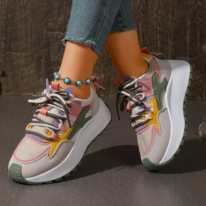 sneakers featuring color-block in yellow with Polyester,Rubber Imported Size &amp texture