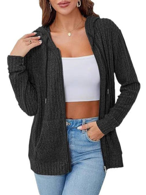 100% polyester Care instructions: Machine wash cold cardigan in Black with regular silhouette