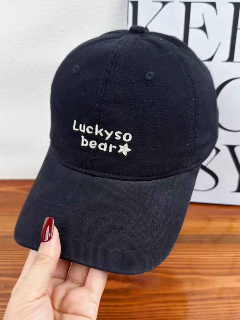 Sauce Purple Bear Embroidered Baseball Cap