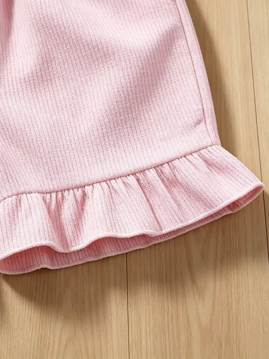 Children's Graphic Round Neck Tee And Shorts Set option 5