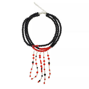 necklace in Burgundy