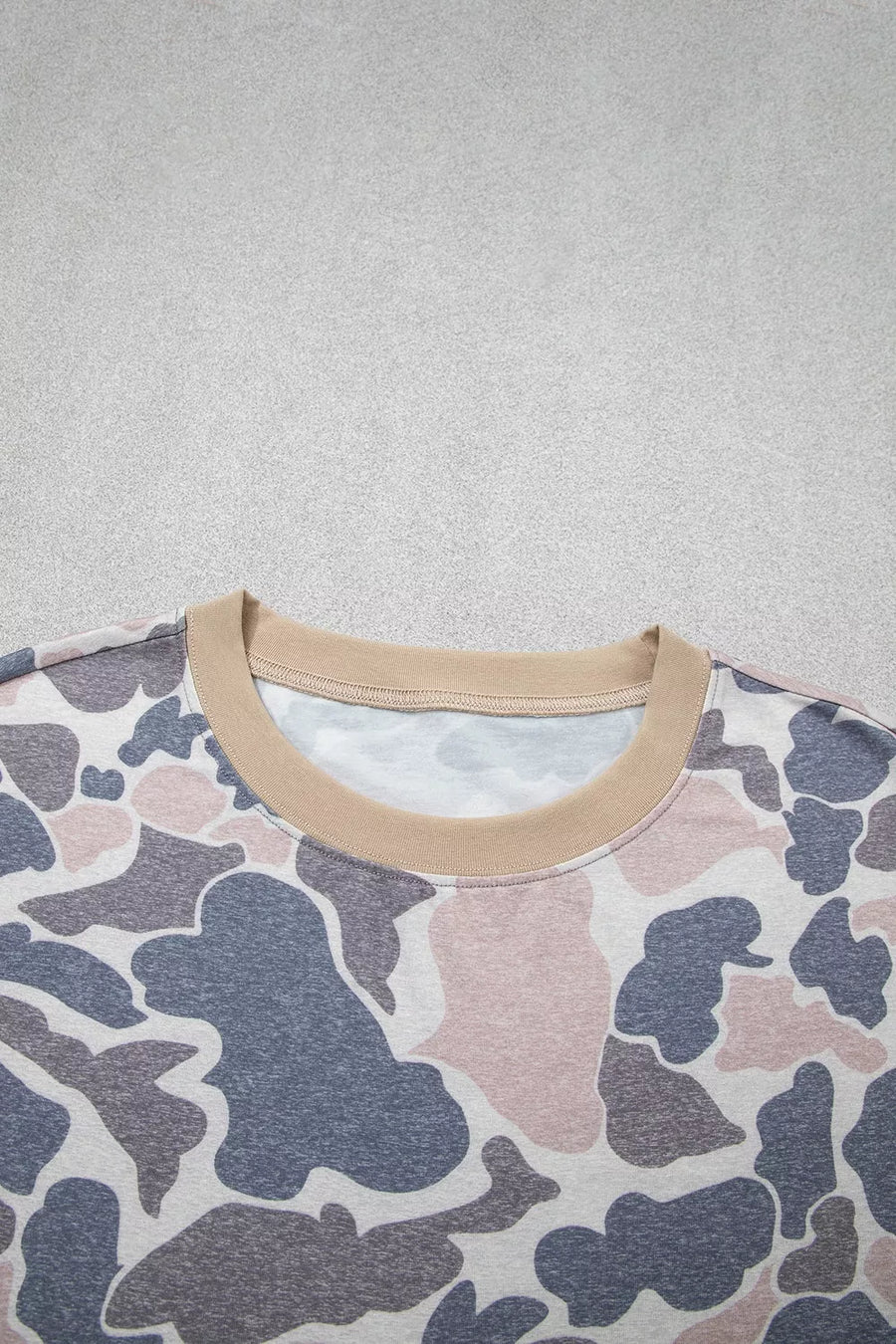 Camouflage Short Sleeve Top And Skirt Set option 6