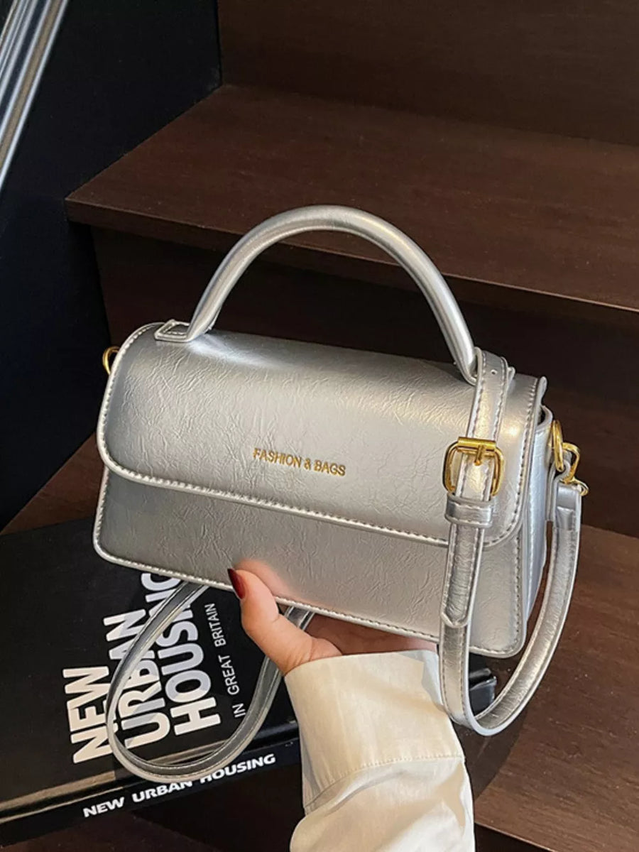 Top Handle Flap Mini Crossbody Bag option 9